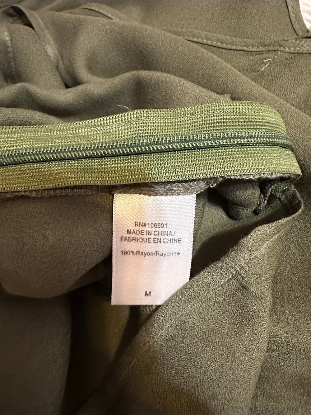 On The Road Olive Ruffle-Back V-Neck Camisole Tank - Picture 6 of 8